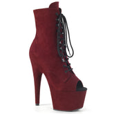 7 Inch Heel ADORE-1021FS Burgundy Suede